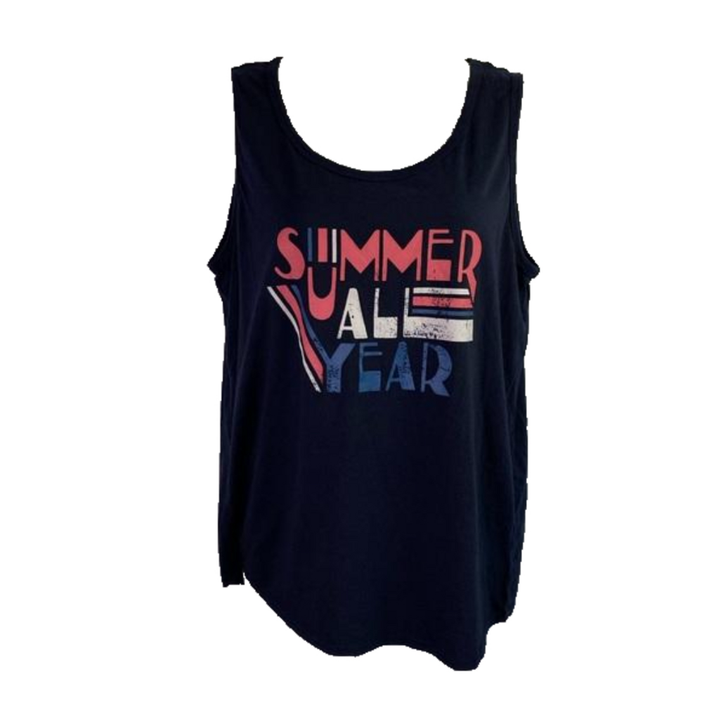 Goodfellow & Co Dark Navy Blue Summer All Year Tank Top SKU0143